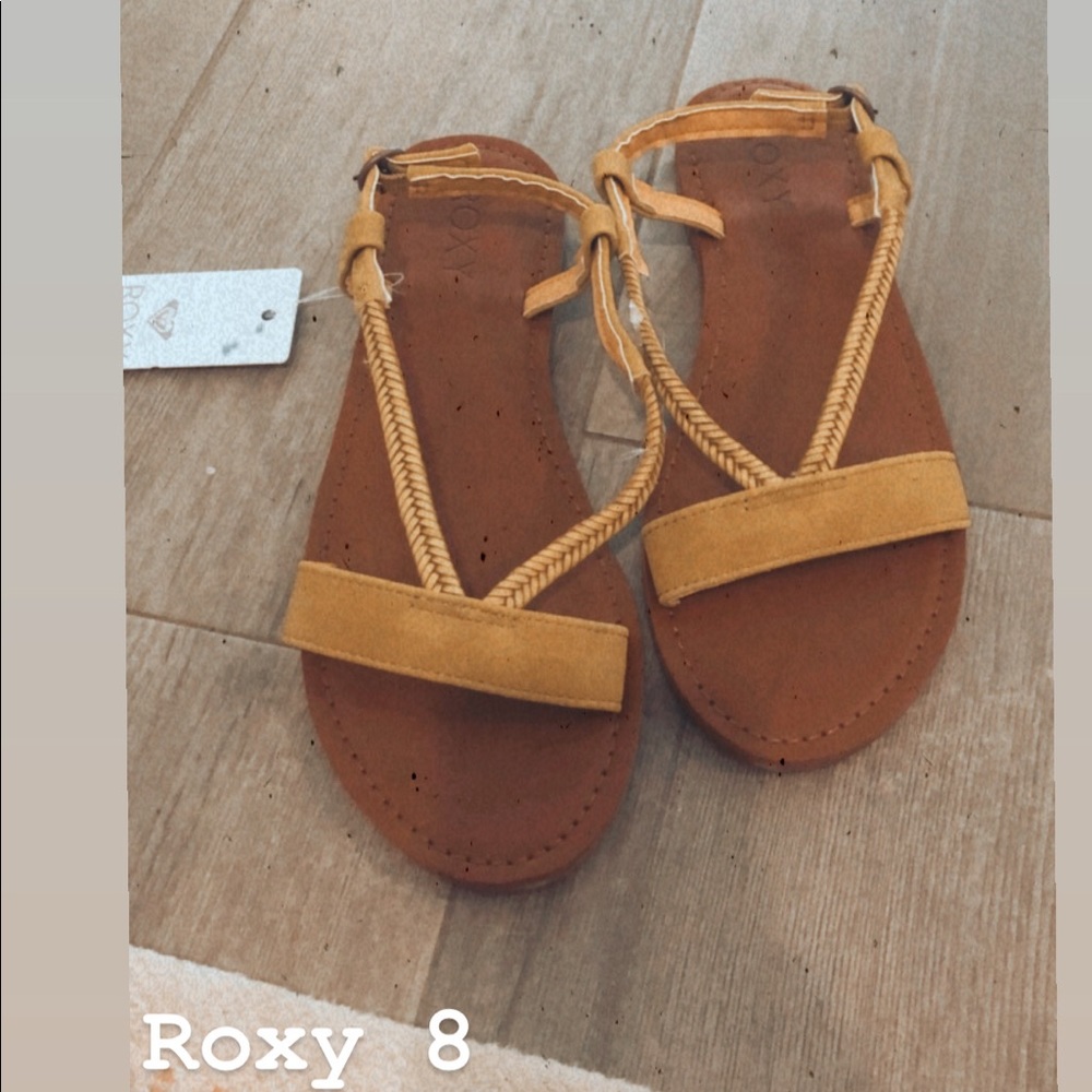 Roxy mustard sandals